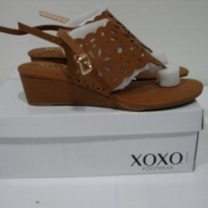Brown XOXO open toes shoes